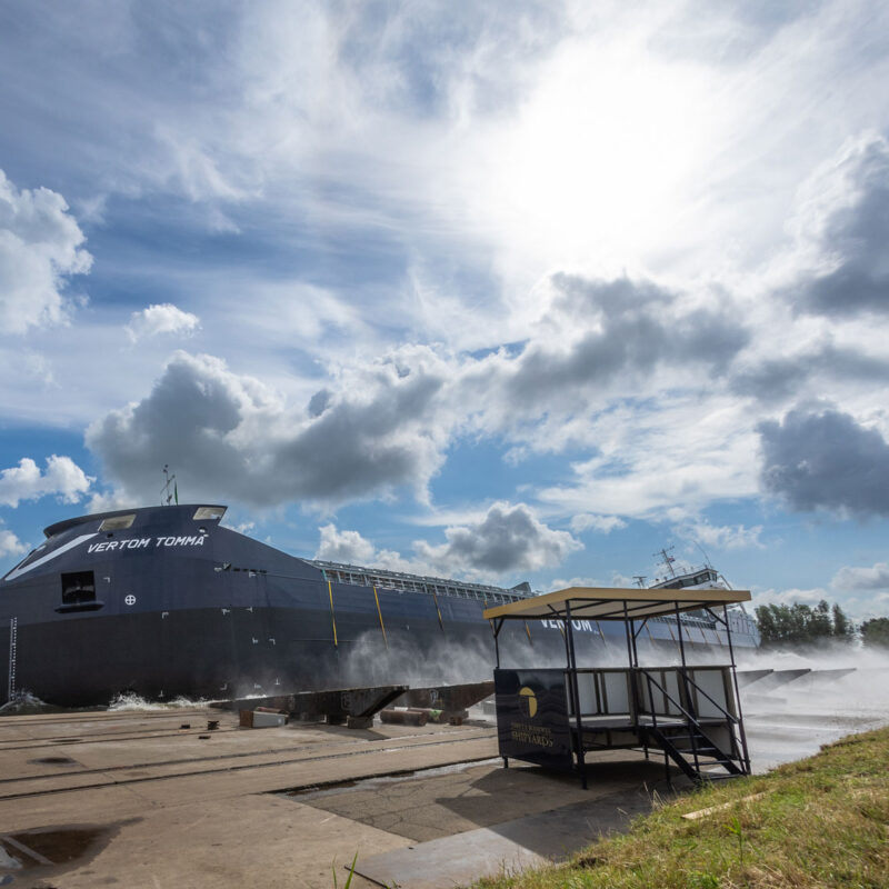 Vertom Group launches third 7,000 DWT vessel MV Vertom Tomma at Thecla Bodewes Shipyards, mv vertom tomma, vertom