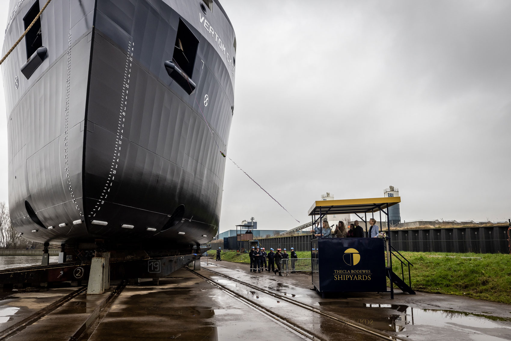 MV Vertom Cyta, TBS, second launch, 7,000 DWT Vessel MV Vertom Cyta